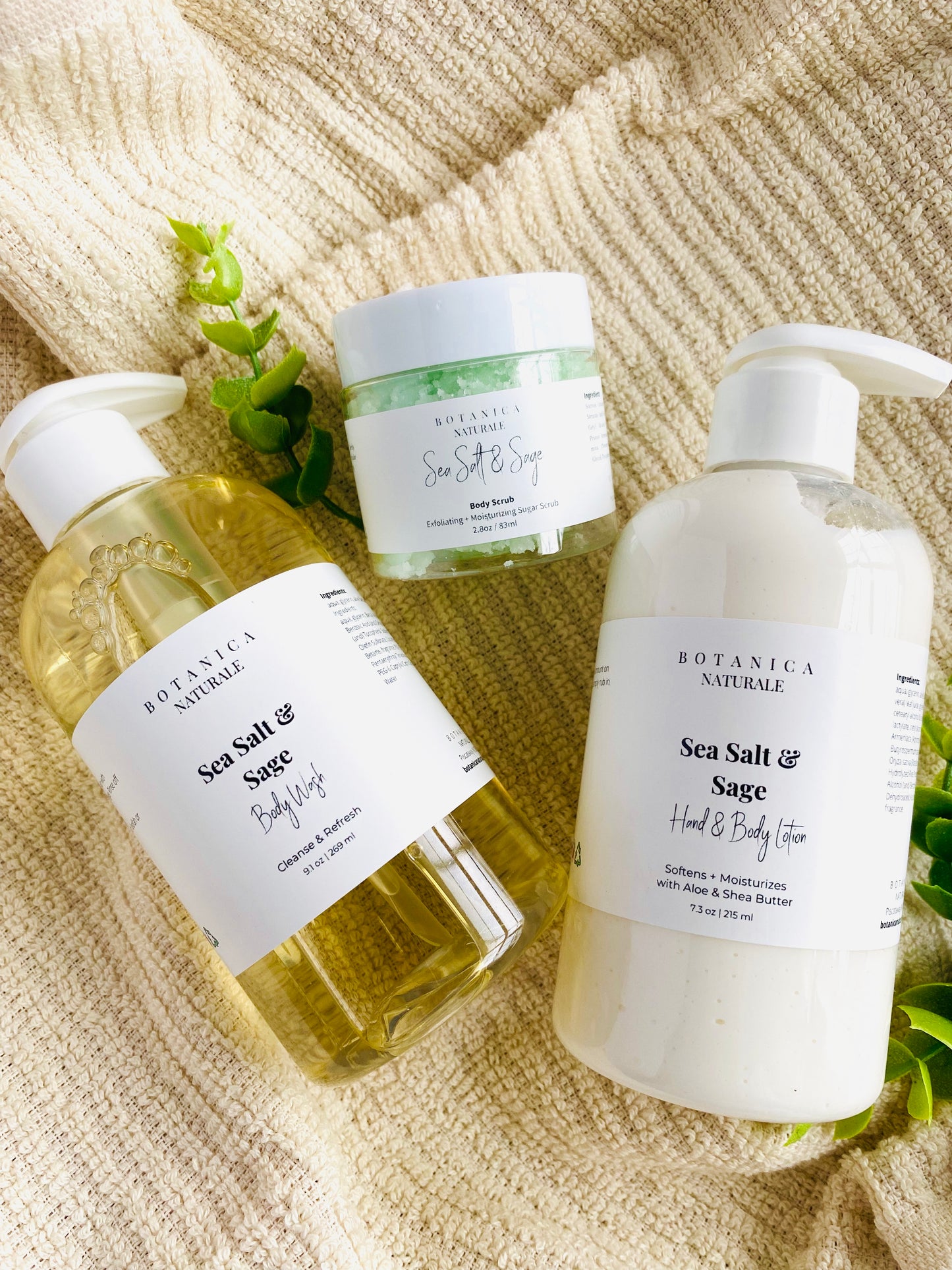 Sea Salt & Sage Bath Bundle