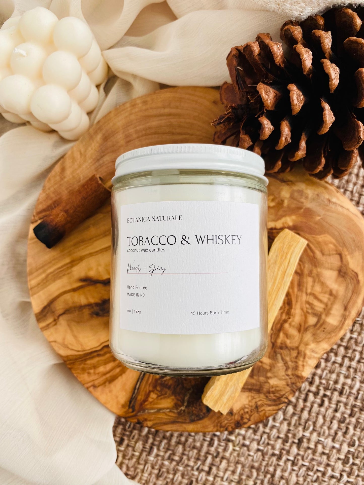 Tobacco & Whiskey Candle 7oz